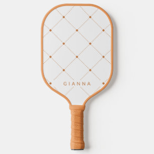 Raquette De Pickleball Tan Motif simple et transparent