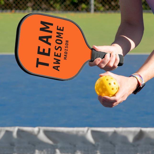 Raquette De Pickleball Team Awesome Funny Sports Simple Typographie Nom (Insitu)