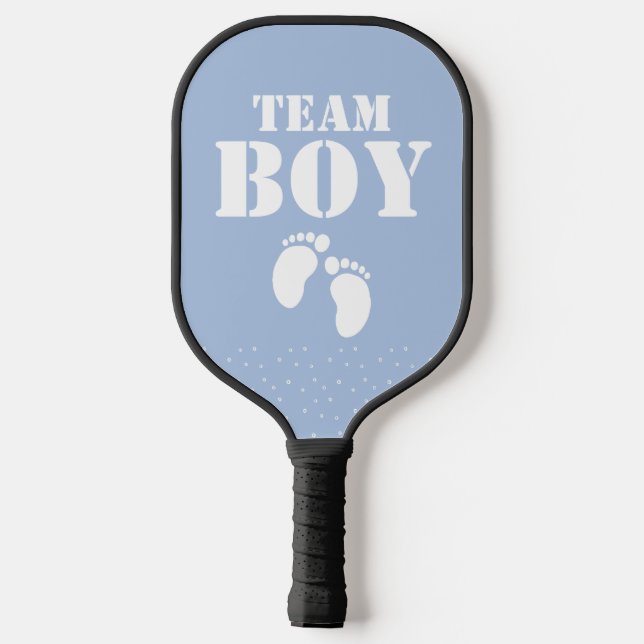 Raquette De Pickleball Team Boy Gender Reveal Party Game (Verso)