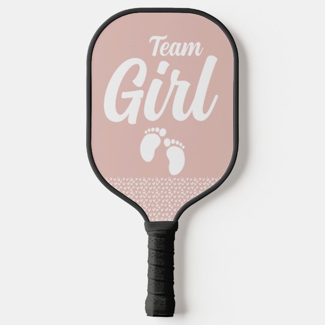 Raquette De Pickleball Team Girl Gender Reveal Party Game (Verso)