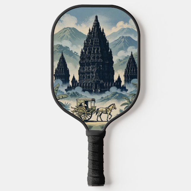 Raquette De Pickleball Temple hindou de Prambanan Java Indonésie (Recto)
