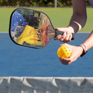 Raquette De Pickleball Terrasse de café la nuit de Vincent van Gogh