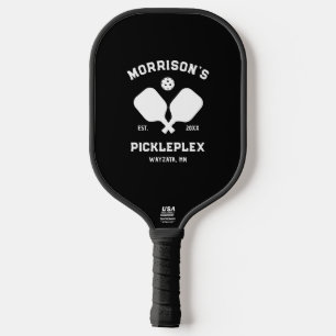 Raquette De Pickleball Texte Personnalisé Accueil Cour Pickleball Paddle