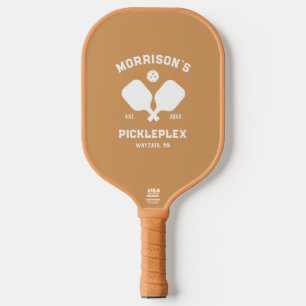 Raquette De Pickleball Texte Personnalisé Accueil Cour Pickleball Paddle