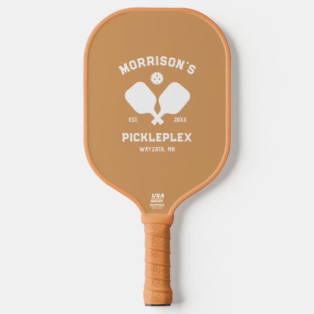Raquette De Pickleball Texte Personnalisé Accueil Cour Pickleball Paddle (Recto)