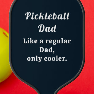 Raquette De Pickleball Texte personnalisé Drôle papa