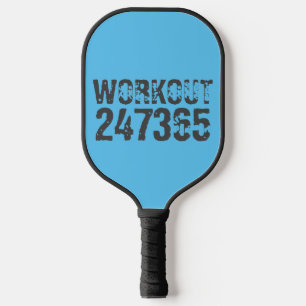 Raquette De Pickleball Texte usé et rayé Workout 247365 bleu
