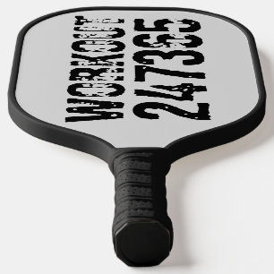 Raquette De Pickleball Texte usé et rayé Workout 247365 noir