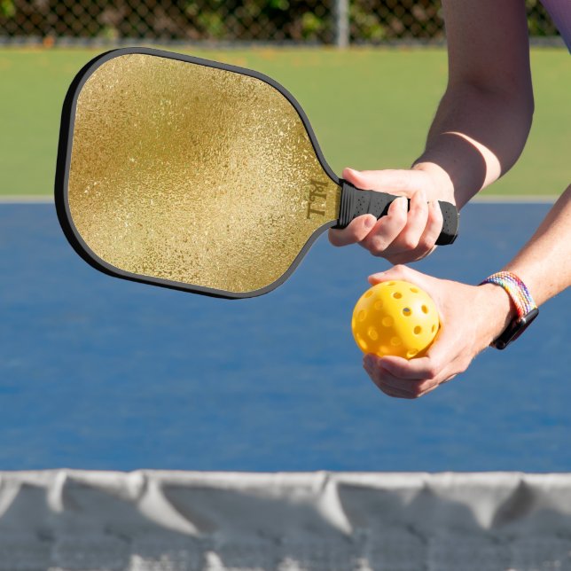 Raquette De Pickleball Texture brillante or iridescente (Insitu)