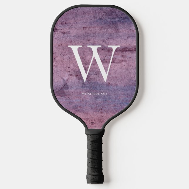 Raquette De Pickleball Texture de mur rétro violet (Recto)