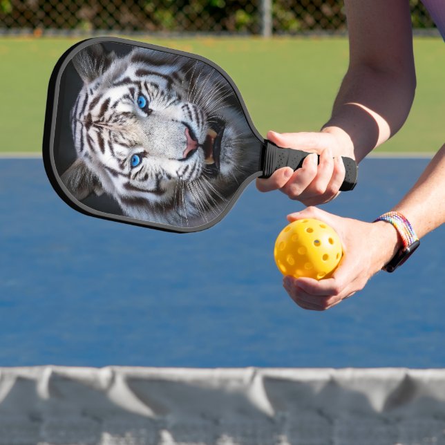Raquette De Pickleball Tigre Blanc Yeux Bleus (Insitu)