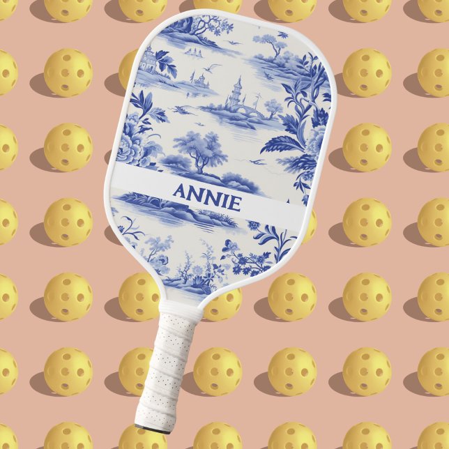 Raquette De Pickleball Toile Bleue Jouy Paddle Pickleball Personnalisé (Créateur téléchargé)
