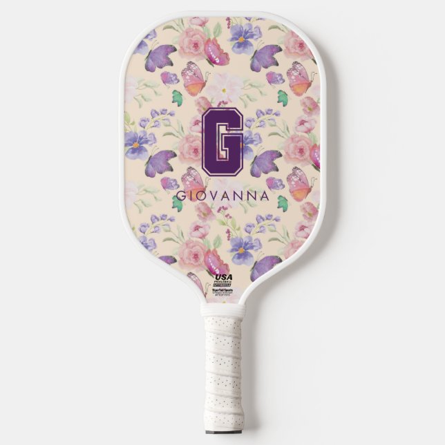 Raquette de Pickleball Toile de Jouy (Recto)