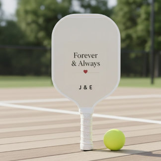 Raquette De Pickleball Toujours & Toujours Initiales Personnalisées Pickl