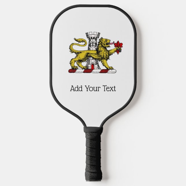 Raquette De Pickleball Tour Lion Fleur de Lis Crest Emblem C (Recto)