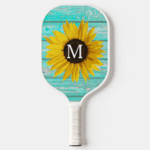 Tournesol Monogramme rustique personnalisable