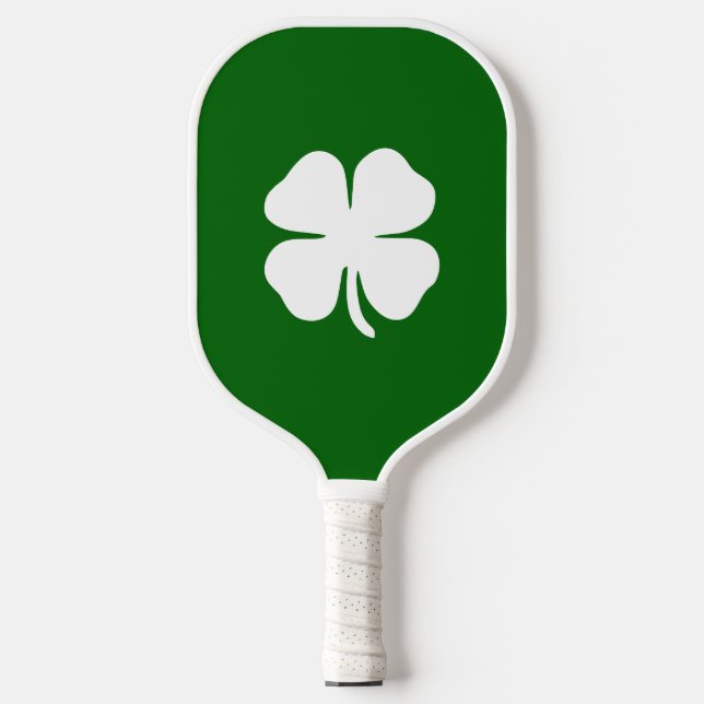 Raquette De Pickleball Trèfle Vert Chanceux Irlandais (Recto)