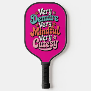 Raquette De Pickleball Très Dépourvu Très Minutieux Très Cutesy Vibrant F