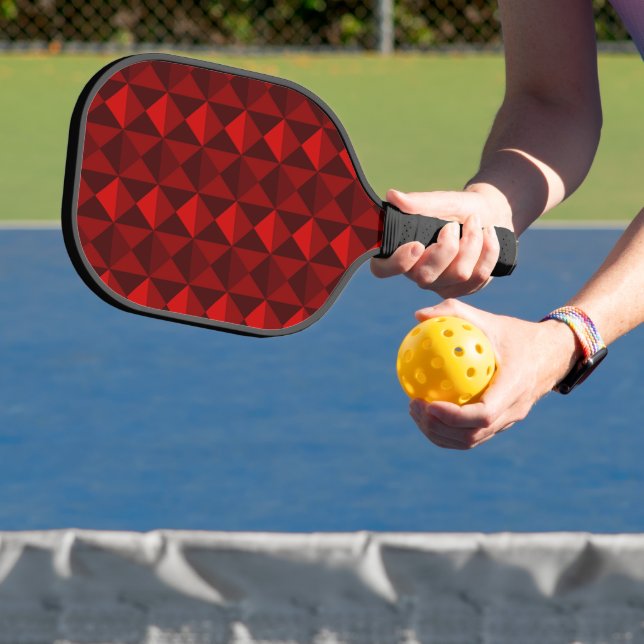 Raquette De Pickleball Triangles rouges texturés blocs pagaie à boule de  (Insitu)