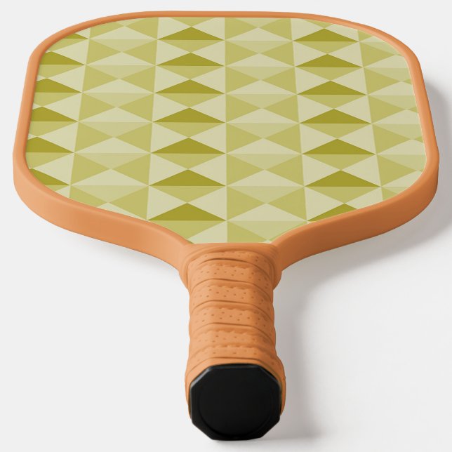 Raquette De Pickleball Triangles tan texturé blocs pagaie à boule de pick (Poser)