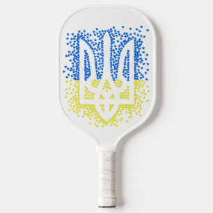 Raquette De Pickleball Trident de l'emblème ukrainien tryzub dispersant l