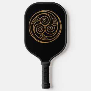 Raquette De Pickleball Triple Celtic Knot Swirl Mandala