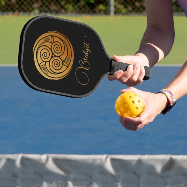 Raquette De Pickleball Triple Celtic Knot Swirl Mandala Personnalisé (Insitu)