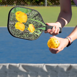 Raquette De Pickleball Trois Tulipes Jaunes /