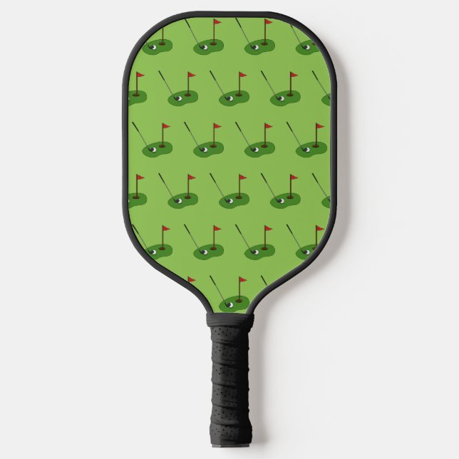 Raquette De Pickleball Trou de golf avec Motif Drapeau (Recto)