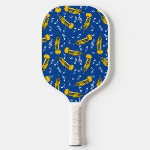 Raquette De Pickleball Trumpet Music Notes Motif