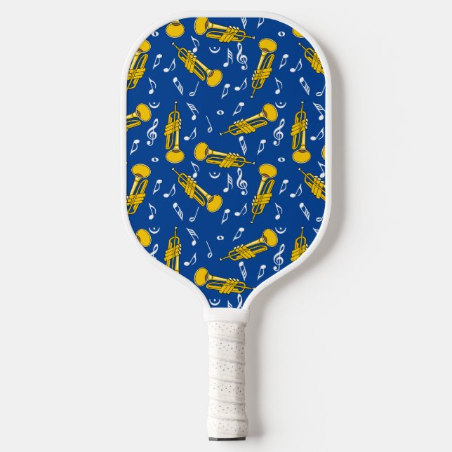 Raquette De Pickleball Trumpet Music Notes Motif (Recto)