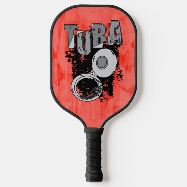 Raquette De Pickleball Tuba et texte esquissés (Recto)