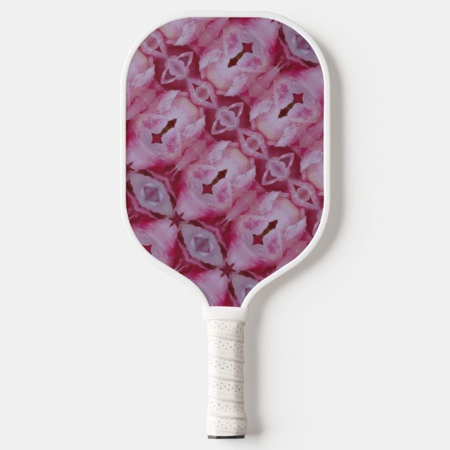 Raquette De Pickleball Tulipe rose Ikat 4 (Recto)
