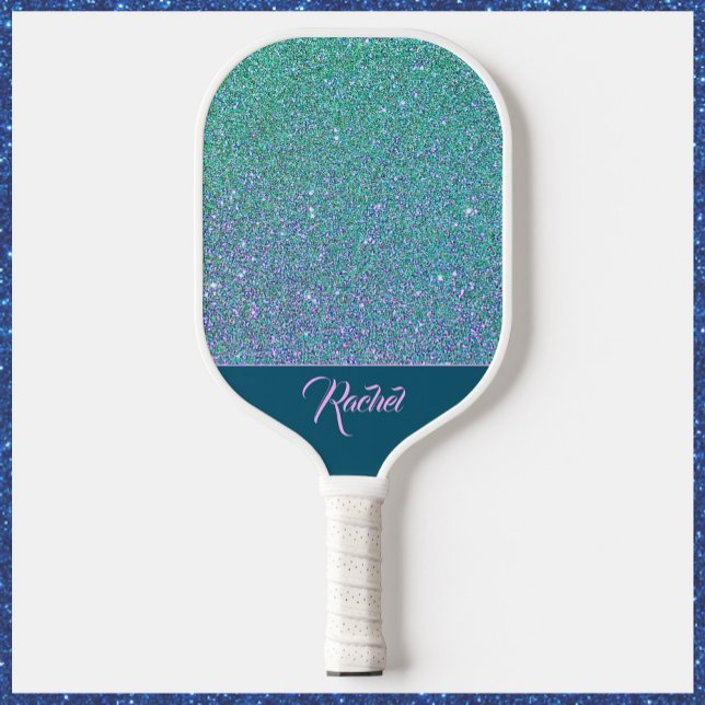Raquette De Pickleball Turquoise et violet (Créateur téléchargé)
