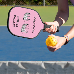 Raquette De Pickleball Un ami spécial Happy Kenyan Zebras