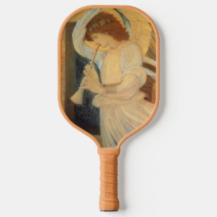 Raquette De Pickleball Un ange jouant du flageolet par Burne-Jones