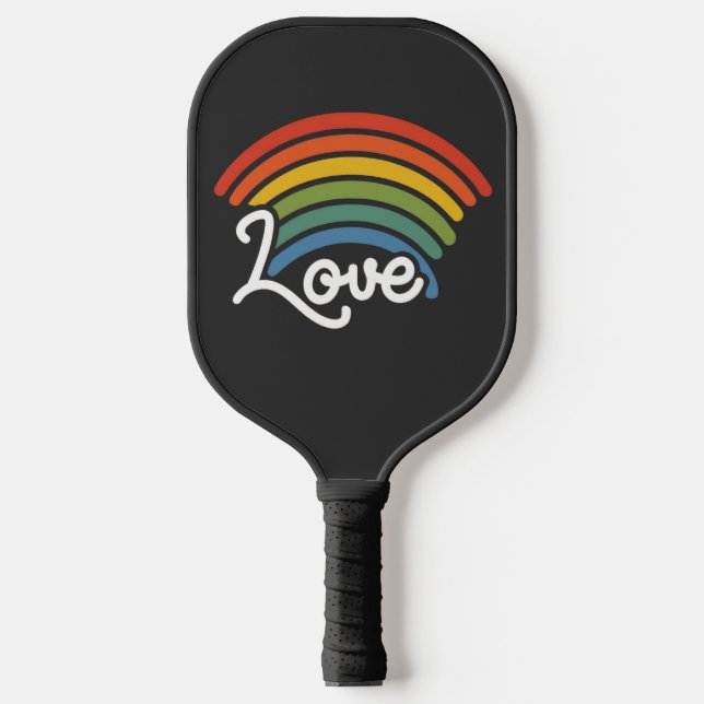 Raquette De Pickleball Un arc-en-ciel d'amour (Recto)