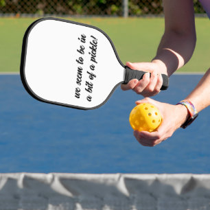 Raquette De Pickleball Un peu dans le pétrin   Phrase amusante en typogra
