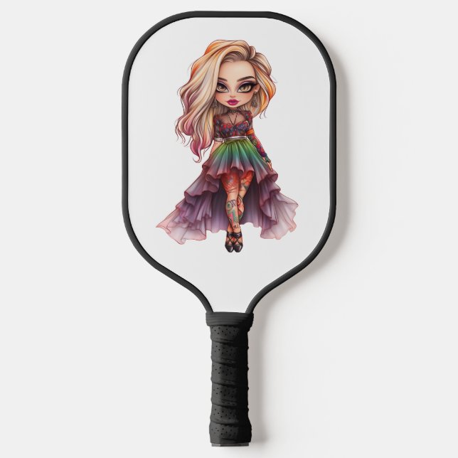 Raquette De Pickleball Une collection de designs Halloween pour jolie fil (Recto)
