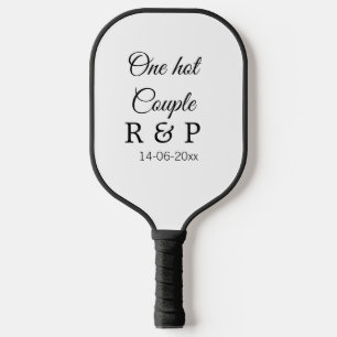 Raquette De Pickleball Une lettre initiale de nom de couple chaud date te