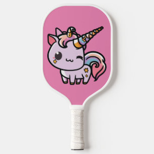 Raquette De Pickleball Une mignonne licorne kawaii