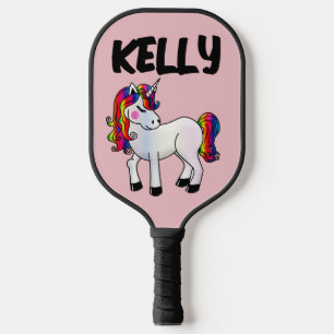 Raquette De Pickleball UNICORN NOM PERSONNALISÉ Paddle Pickleball PINK