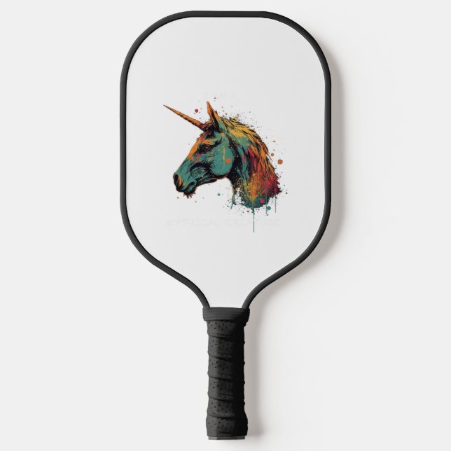 Raquette De Pickleball Unicorne Abstraite (Recto)