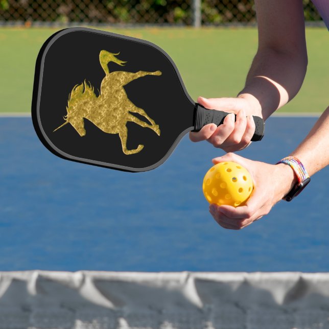 Raquette De Pickleball Unicorne Gold Fire (Insitu)