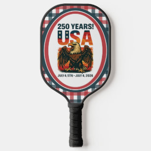 Raquette De Pickleball USA 250 Years - Patriotic Bald Eagle 4 juillet 202