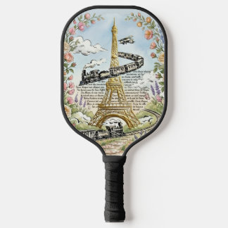 Raquette De Pickleball Vacances à Paris, Tour Eiffel, Art français