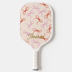 Raquette De Pickleball Vaches roses - Coquette rouge et rose Preppy esthé
