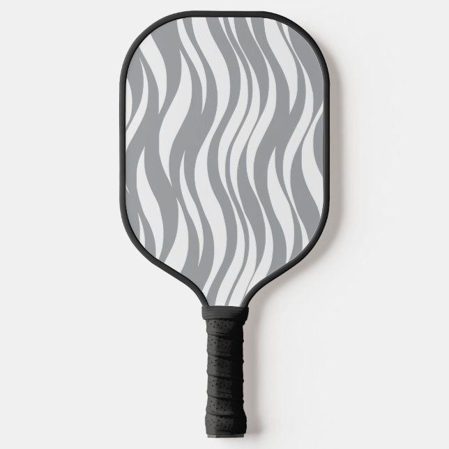 Raquette De Pickleball Vagues - Argent Acier (Recto)