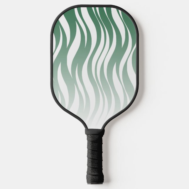 Raquette De Pickleball Vagues - Dégradé de vert de terrain (Recto)