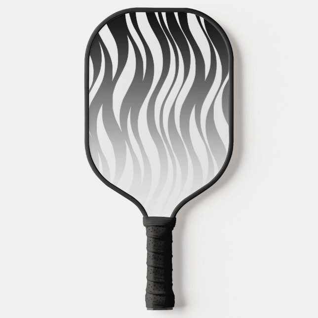 Raquette De Pickleball Vagues - Dégradé noir (Recto)